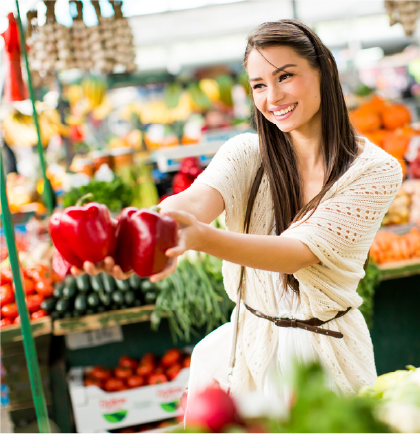 Farmer at market